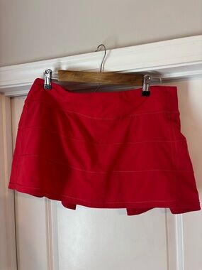 lululemon athletica Red Athletic Mini Skirt